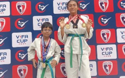 Rising Stars at VIFA CUP 2026: Suhan & Lakshitha Shine in Taekwondo!