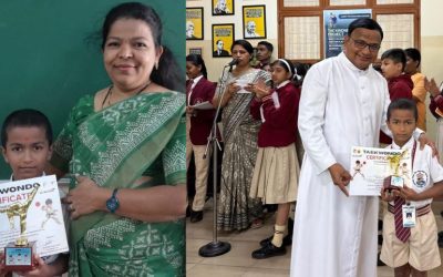 Thanvik S of Grade 1A Wins Gold at SG Masters Taekwondo Star Awards!