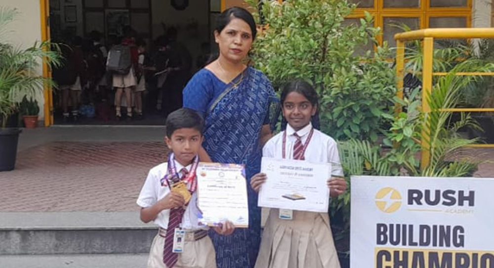 Thanvik & Parinita Shine in Taekwondo and Chess